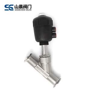 气动快装角座阀